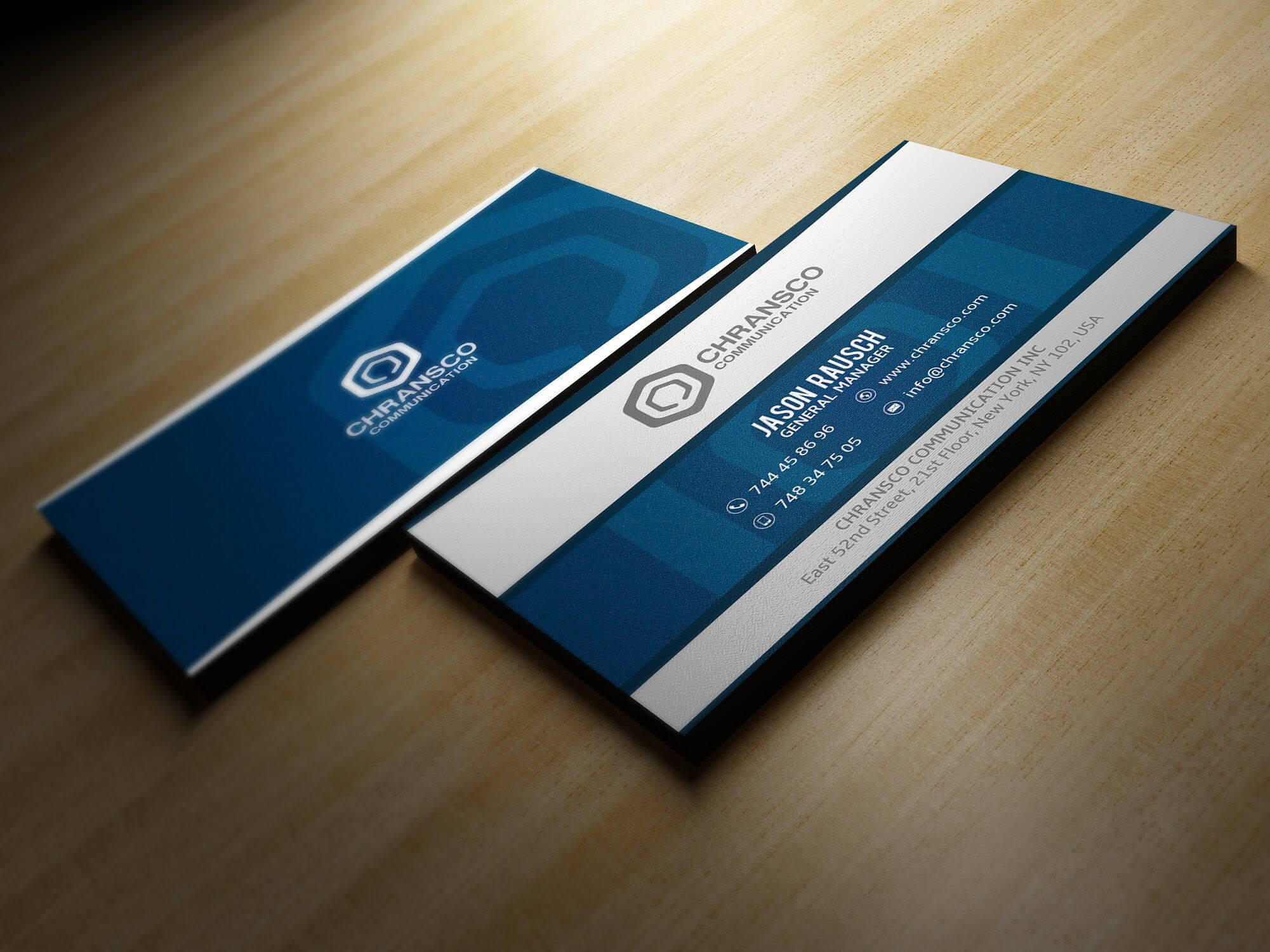 White And Blue Business Card #fonts#replaced#fonts#free Within Qr Code Business Card Template