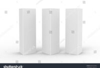 White Blank Empty Paper Tri-Fold Table Tent Card Mock-Up inside Tri Fold Tent Card Template