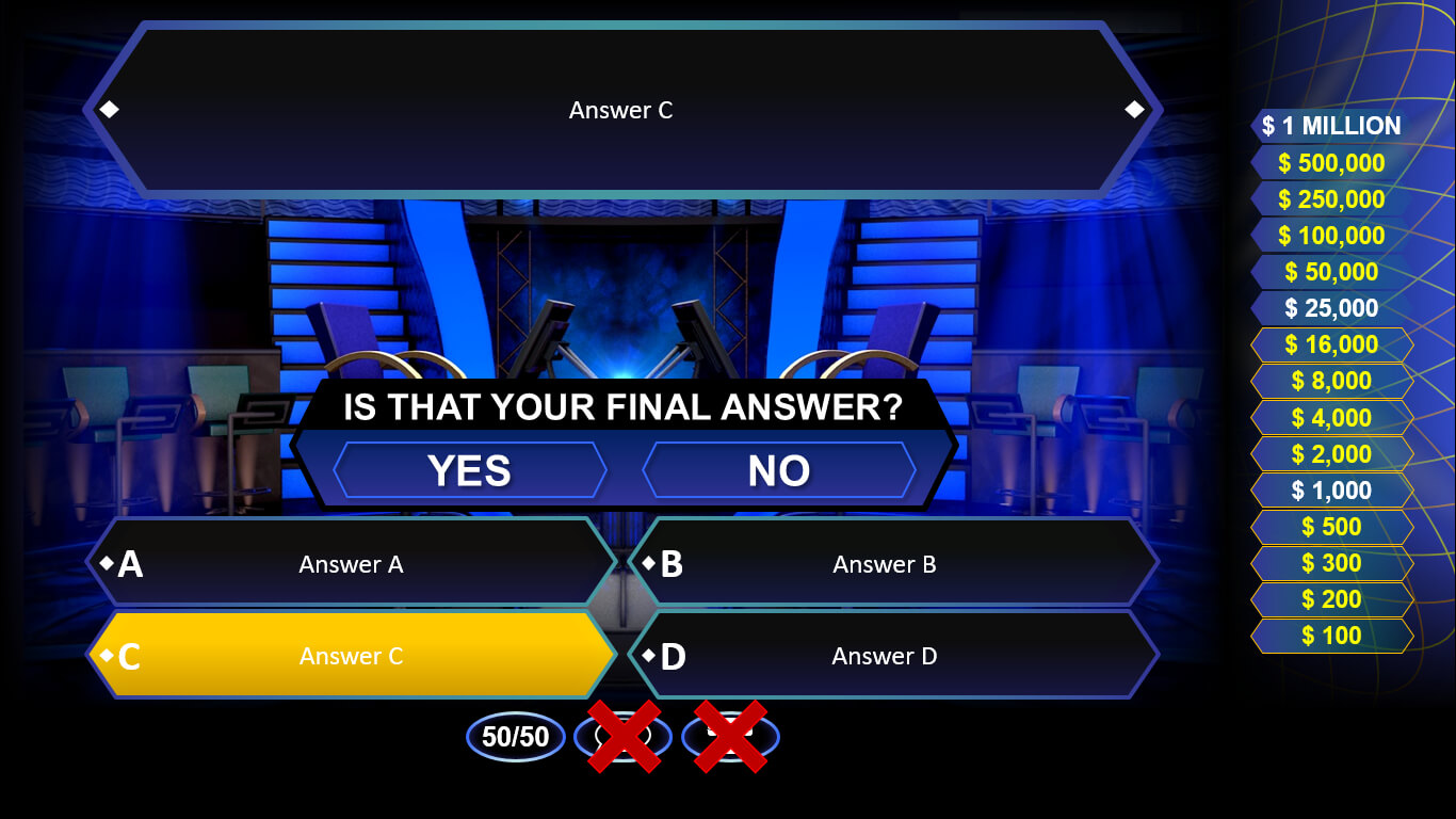 Who Wants To Be A Millionaire? | Rusnak Creative Free Within Who Wants To Be A Millionaire Powerpoint Template