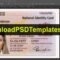 Wonderful Id Card Design Psd Format Template Ideas Sample In Florida Id Card Template