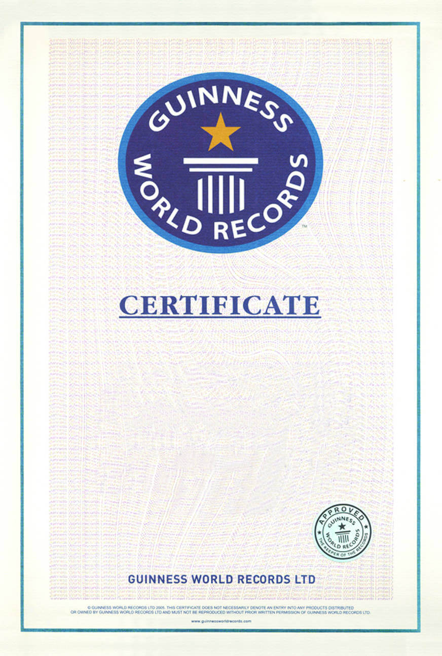 World Records | An Alternative View Inside Guinness World Record Certificate Template